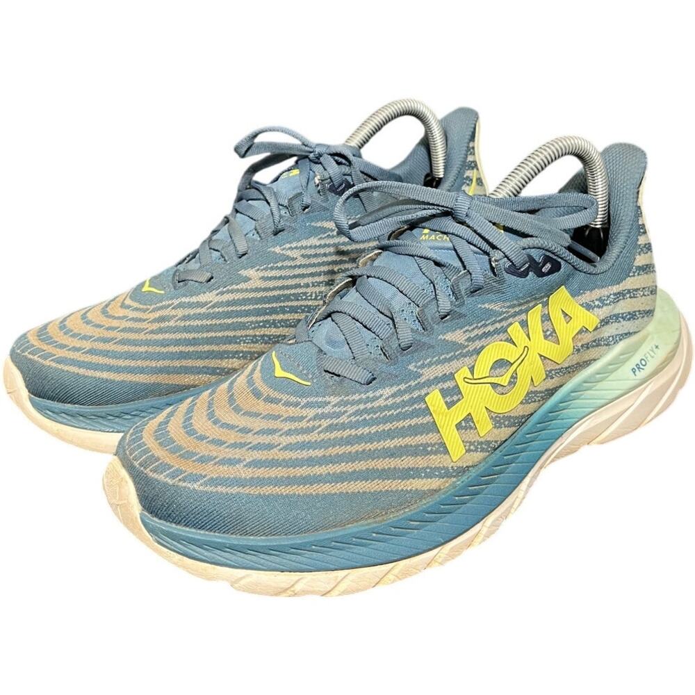HOKA Mach 5 Running Shoes Mens Size 8.5‎ Blue PROFLY+ Lightweight Road Tempo